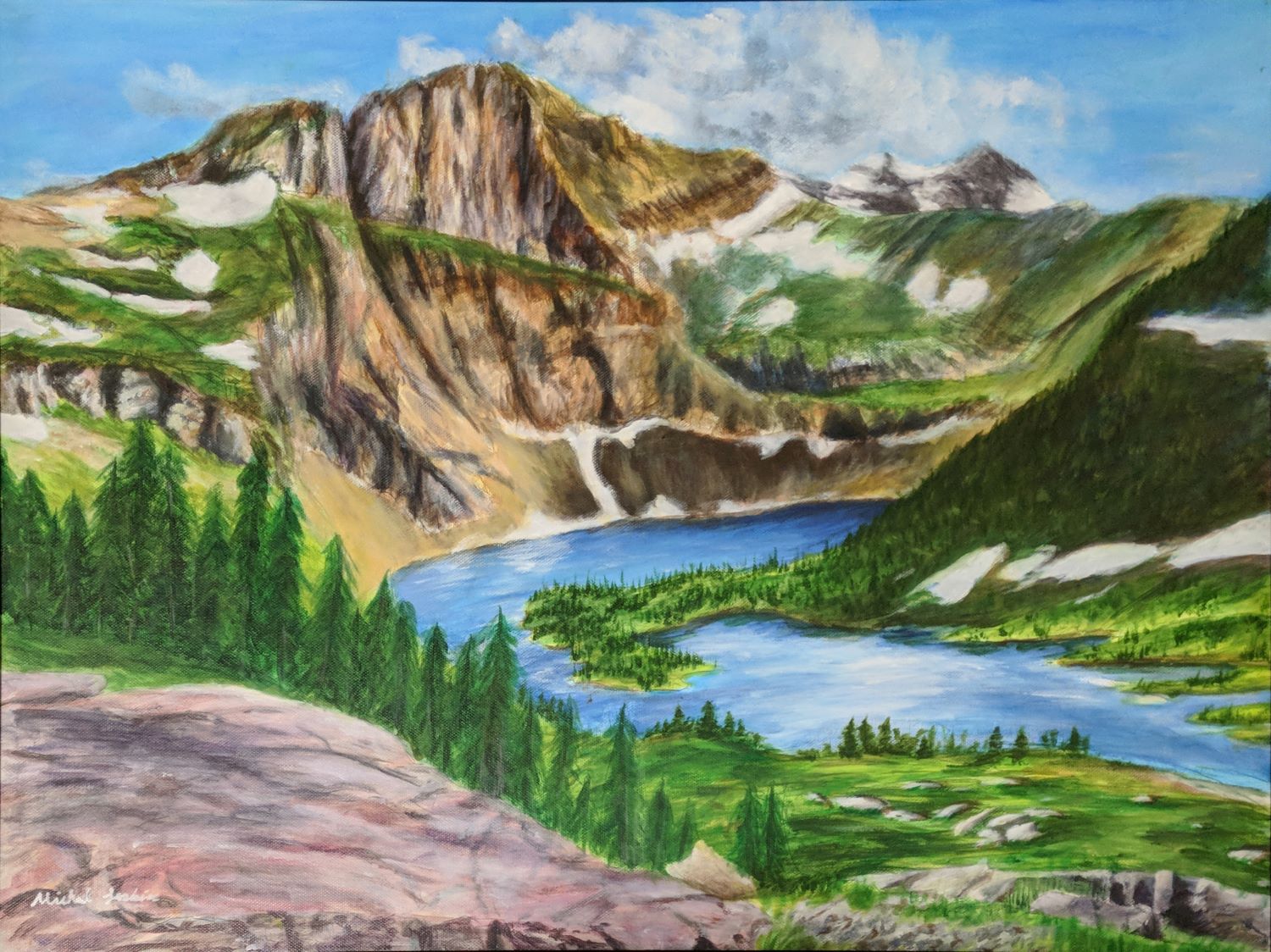 Mountain Range Painting